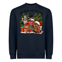 Navy dear santa just send cows Heavyweight Sweatshirt - CowGirlArtShop