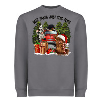 Storm dear santa just send cows Heavyweight Sweatshirt - CowGirlArtShop