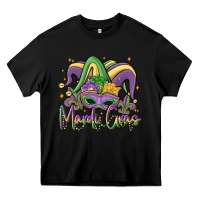 Black mardi gras Heavy Core Tee - MaliasSmallBusiness