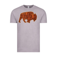 Vintage Zinc Bison Silhouette Red Skull Vintage Tee - Bettercallsaul