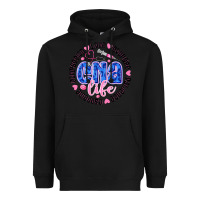 Black CNA Life Heavyweight Hoodie - CowhideDigitalArt