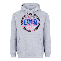 Heather Grey CNA Life Heavyweight Hoodie - CowhideDigitalArt