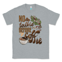 Heather Grey no talkie before coffee Classic Tee - BarkalooDesign