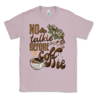 Lilac no talkie before coffee Classic Tee - BarkalooDesign