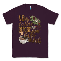 Plum no talkie before coffee Classic Tee - BarkalooDesign