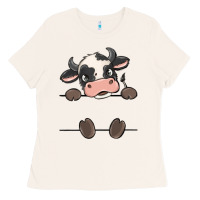 Bone custom cow Ladies Tee - MaliasSmallBusiness