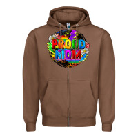 Chestnut proud mom lgbt Zipper Hoodie - FaDigitalArtStudio