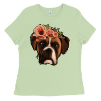 Matcha floral boxer Ladies Tee - Jasminsmagicworld