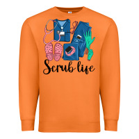 Carrot Scrub Life Nurse Premium Sweatshirt - LillyAllenDesigns