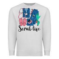 Dove Grey Scrub Life Nurse Premium Sweatshirt - LillyAllenDesigns