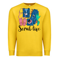 Lemon Scrub Life Nurse Premium Sweatshirt - LillyAllenDesigns