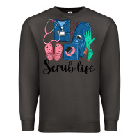 Smoke Scrub Life Nurse Premium Sweatshirt - LillyAllenDesigns