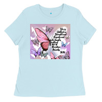 Baby Blue bible verse Ladies Tee - MaliasSmallBusiness