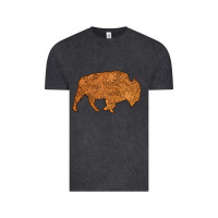 Vintage Black Western Vintage Bison Silhouette Vintage Tee - Bettercallsaul