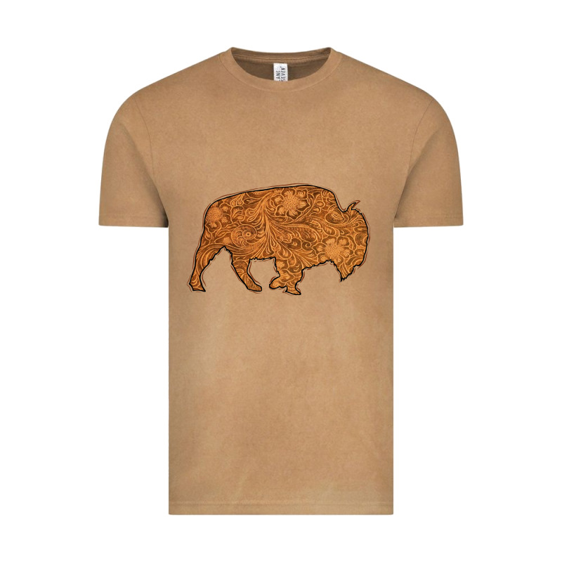 Western Vintage Bison Silhouette Vintage Tee by Bettercallsaul | Teevron