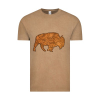 Vintage Coffee Western Vintage Bison Silhouette Vintage Tee - Bettercallsaul