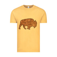 Vintage Mustard Western Vintage Bison Silhouette Vintage Tee - Bettercallsaul