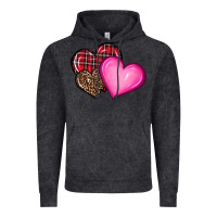 Vintage Black valentine's day hearts Vintage Hoodie - RanaPortraitStore