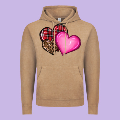Valentine's Day Hearts Vintage Hoodie Designed By Ranaportraitstore