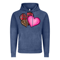 Vintage Denim valentine's day hearts Vintage Hoodie - RanaPortraitStore