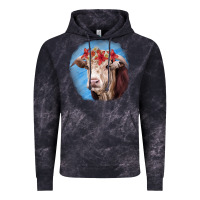 Cloud Black Hereford Bull Vintage Hoodie - RanaPortraitStore