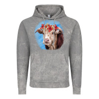 Cloud Rock Hereford Bull Vintage Hoodie - RanaPortraitStore