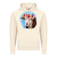 Vintage Artic Hereford Bull Vintage Hoodie - RanaPortraitStore