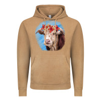 Vintage Camel Hereford Bull Vintage Hoodie - RanaPortraitStore