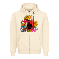 Sandshell Western Football Coffee cup Zipper Hoodie - FaDigitalArtStudio