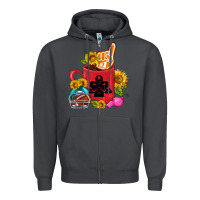 Smoke Western Football Coffee cup Zipper Hoodie - FaDigitalArtStudio