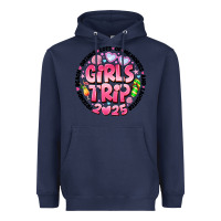 Navy Grils Trip 2025 Heavyweight Hoodie - CowhideDigitalArt