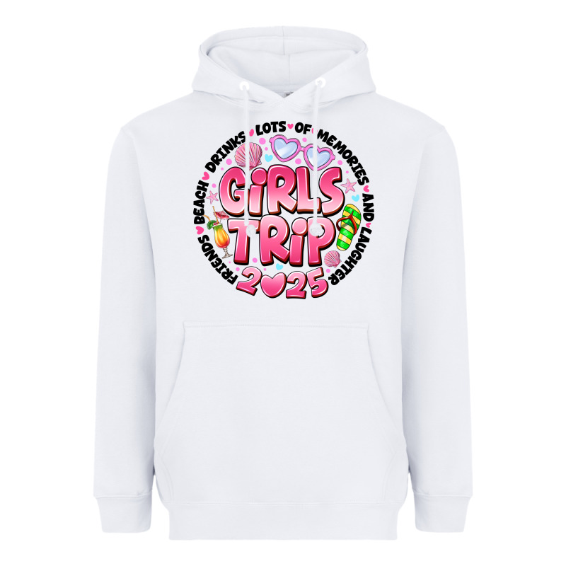 Grils Trip 2025 Heavyweight Hoodie by CowhideDigitalArt | Teevron