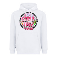 White Grils Trip 2025 Heavyweight Hoodie - CowhideDigitalArt