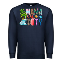 Navy Mama Of Duty Premium Sweatshirt - CowhideDigitalArt