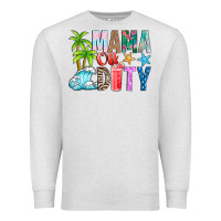 Oatmeal Heather Mama Of Duty Premium Sweatshirt - CowhideDigitalArt