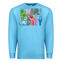 Ocean Blue Mama Of Duty Premium Sweatshirt - CowhideDigitalArt