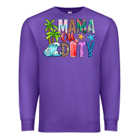 Purple Mama Of Duty Premium Sweatshirt - CowhideDigitalArt