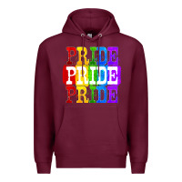 Burgundy Pride pride pride Premium Hoodie - FaDigitalArtStudio