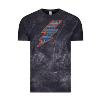 Cloud Black Western Orange Border Aztec Lightning Vintage Tee - Bettercallsaul