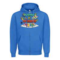 True Royal Normal is overrated Zipper Hoodie - FaDigitalArtStudio