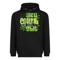 Black i'm not high enough for Heavyweight Hoodie - CowhideDigitalArt