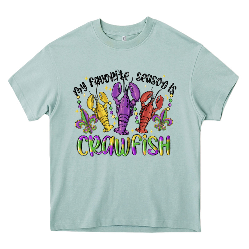 My Favorite Season Is Crawfish Heavy Core Tee by MaliasSmallBusiness | Teevron