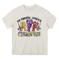 Cream my favorite season is crawfish Heavy Core Tee - MaliasSmallBusiness