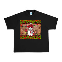 Black snowman Christmas Urban Heavy Tee - JahusDesignShop