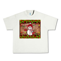 Pistachio snowman Christmas Urban Heavy Tee - JahusDesignShop