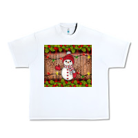 White snowman Christmas Urban Heavy Tee - JahusDesignShop
