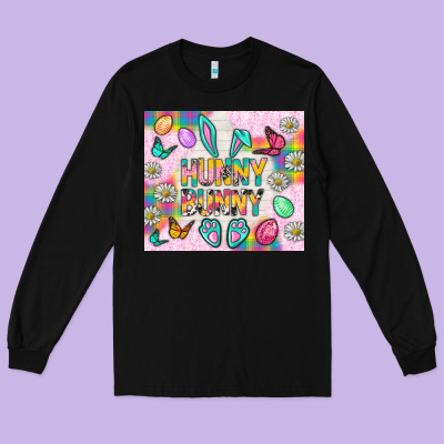 Hunny Bunny And Egg Easter Long Sleeve Tee Designed By Nancycooperartshop