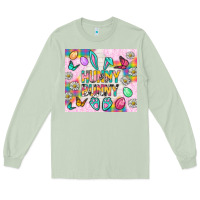 Matcha Hunny Bunny and egg Easter Long Sleeve Tee - NancyCooperArtShop