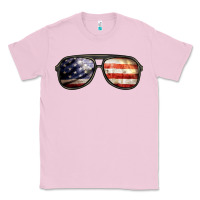 Bubblegum Pink amerıcan flag glasses Classic Tee - BarkalooDesign
