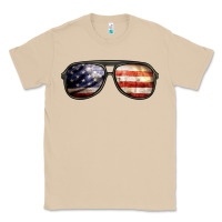 Mushroom amerıcan flag glasses Classic Tee - BarkalooDesign
